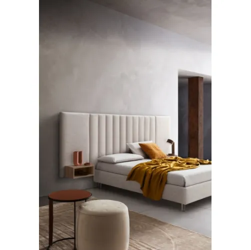 Letto Tile in tessuto imbottito di Le Comfort